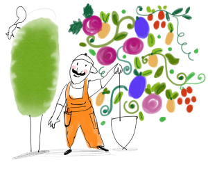 giardiniere per la casa o l'orto